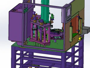 production equipment drawing of melt blown cloth for mask machine 3D Model