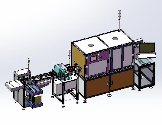 automatic pcb loading and unloading dispensing test automatic line Modèle 3D .c4d .max .obj .3ds .fbx .stl .blend 