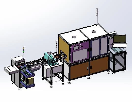 automatic pcb loading and unloading dispensing test automatic line 3D Model .c4d .max .obj .3ds .fbx .stl .blend 