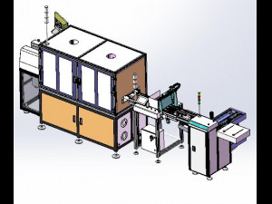 automatic pcb loading and unloading dispensing test automatic line Modèle 3D