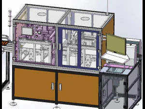 automatic pcb loading and unloading dispensing test automatic line 3D Model