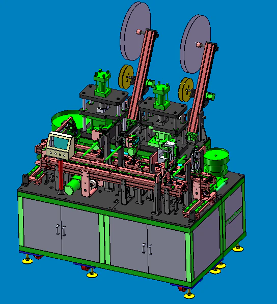 relay assembly machine 3D Model .c4d .max .obj .3ds .fbx .stl .blend 