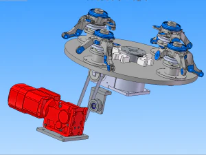 press fit of automobile hub bearing and snap ring 3D Model