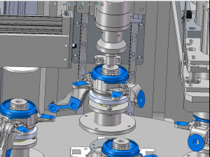 press fit of automobile hub bearing and snap ring 3D 模型