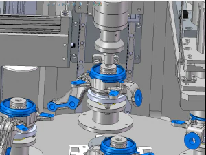 press fit of automobile hub bearing and snap ring 3D Model