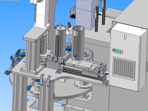 press fit of automobile hub bearing and snap ring 3D 模型