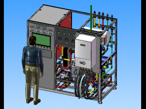 experimental equipment of gas water heater 3D Model