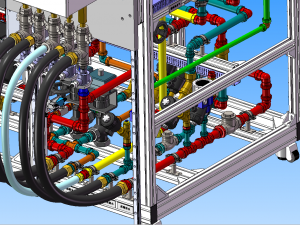 experimental equipment of gas water heater Modelo 3D