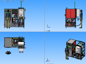 experimental equipment of gas water heater Modelo 3D