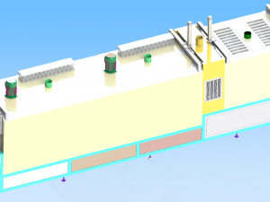 tunnel drying furnace with hot air circulation 3D Модель