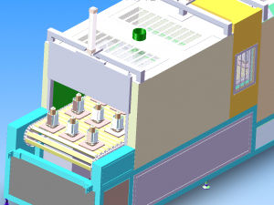 tunnel drying furnace with hot air circulation 3Dモデル