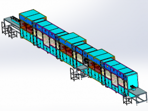 mobile phone utmc automatic processing line 3D Model