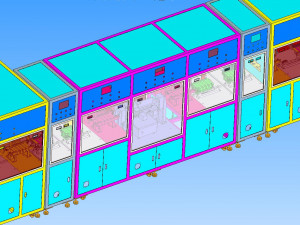 mobile phone utmc automatic processing line 3D Model