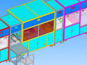 mobile phone utmc automatic processing line 3D Model