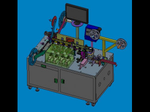 mobile phone terminal punching ccd visual inspection packaging equipment 3D मॉडल