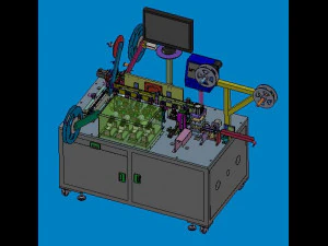 mobile phone terminal punching ccd visual inspection packaging equipment 3D Model