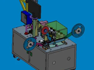 mobile phone terminal punching ccd visual inspection packaging equipment 3D Model