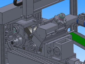 gantry feeder with centerless mill 3D Model