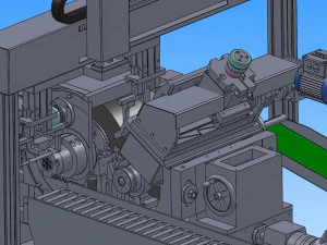 gantry feeder with centerless mill 3D Model