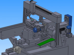 gantry feeder with centerless mill 3D Model