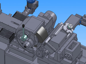 gantry feeder with centerless mill 3D Model