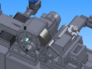 gantry feeder with centerless mill 3D Model