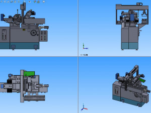 gantry feeder with centerless mill 3D Model