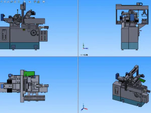 gantry feeder with centerless mill 3D Model