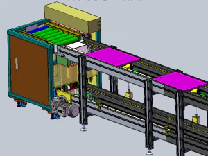 rantai kecepatan ganda lapisan ganda Model 3D