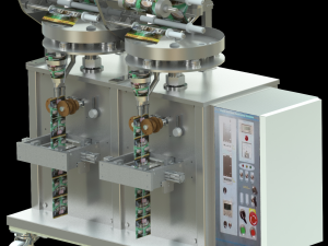 double sealed packaging machine bag type granule medicine sealing packaging machine 3D 모델