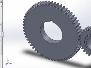 milling machine spindle drive diagram - milling gearbox 3D Model