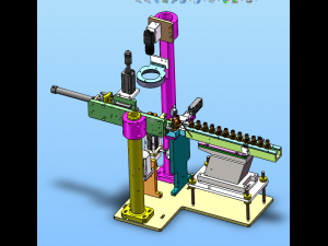 20 sets of vibrating plate direct vibration feeding mechanism 3D Модель