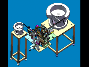 20 sets of vibrating plate direct vibration feeding mechanism 3D Модель