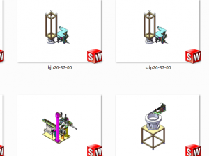 20 sets of vibrating plate direct vibration feeding mechanism 3D Модель