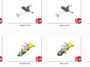 20 sets of vibrating plate direct vibration feeding mechanism 3D Модель
