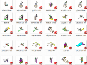 20 sets of vibrating plate direct vibration feeding mechanism 3D Модель