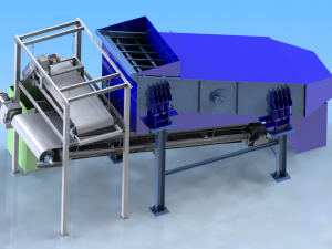 vibrating screening magnetic separation system Model 3D