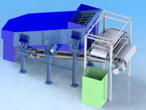 vibrating screening magnetic separation system Model 3D