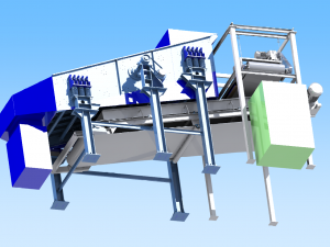 vibrating screening magnetic separation system Model 3D