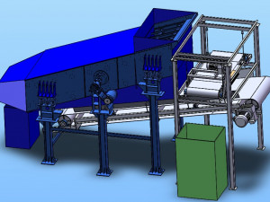 vibrating screening magnetic separation system Model 3D