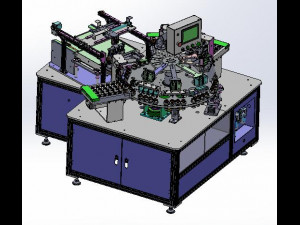 turntable type automatic assembly machine 3D 模型