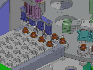 Turntable type automatic assembly machine 3D Model