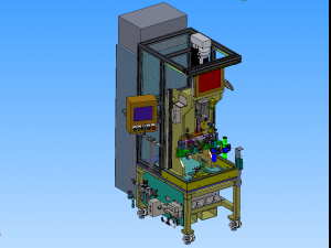 bearing press fit and protective tube flanging equipment Model 3D