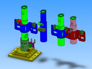 bearing press fit and protective tube flanging equipment Modèle 3D