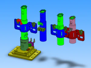 bearing press fit and protective tube flanging equipment 3D Model