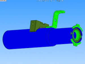 bearing press fit and protective tube flanging equipment 3D Model