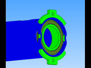 bearing press fit and protective tube flanging equipment Modèle 3D