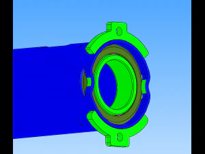 bearing press fit and protective tube flanging equipment 3D Model