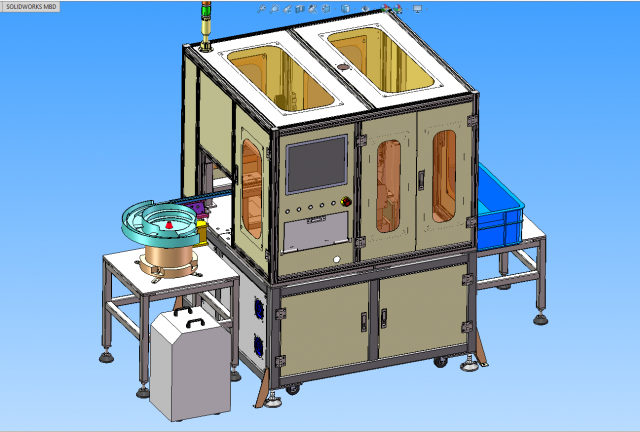 laser automatic marking machine for cable joint Model 3D .c4d .max .obj .3ds .fbx .stl .blend 