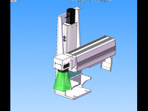 laser automatic marking machine for cable joint Model 3D